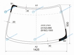 JOICE LFWX Стекло лобовое KIA WGN 00-04