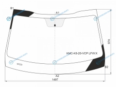 KMC-K5-20-VCP LFWX Стекло лобовое KIA K5 20-