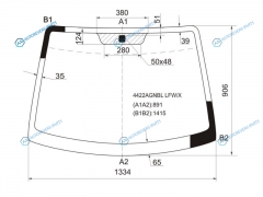 4422AGNBL LFWX Стекло лобовое KIA PICANTO 5D HBK 04-09