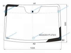 4422AGNV1P LFWX Стекло лобовое KIA PICANTO 5D HBK 09-11