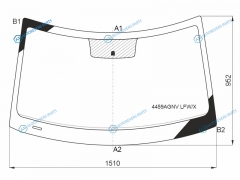 4459AGNV LFWX Стекло лобовое KIA SOUL 19-