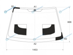 4409AGNBL6Z Стекло лобовое KIA SPECTRA (Ижевск)SHUMASEPHIA II 45D 98-11
