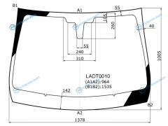 LADT0010 Стекло лобовое LADA X-RAY 15-