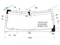 FW02135 LFWX Стекло лобовое LAND ROVER DISCOVERY II 5D SUV 99-04