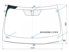8433AGNBLV LFWX Стекло лобовое LEXUS ES 19-