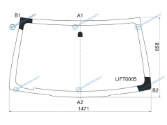 LIFT0005 Стекло лобовое LIFAN X60 11-