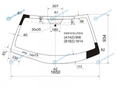 DW01418 LFWX Стекло лобовое LINCOLN TOWN CAR 4D SED 98-03