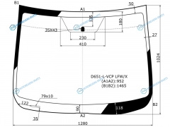 D651-L-VCP LFWX Стекло лобовое MAZDA 2 35D 07-14