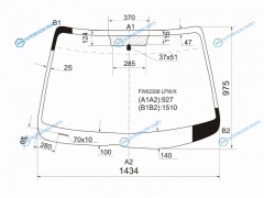 FW02308 LFWX Стекло лобовое MAZDA 6 (USA) 45D 02-07