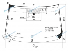 MAZ-6-13-VCP LFWX Стекло лобовое MAZDA 6 45D SEDWGN 12-