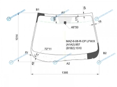 MAZ-6-08-R-CP LFWX Стекло лобовое MAZDA ATENZA 45D SEВHBKWGN 08-12