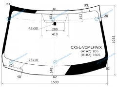 CX5-L-VCP LFWX Стекло лобовое MAZDA CX-5 12-17