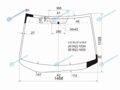 CX7-R-CP LFWX Стекло лобовое MAZDA CX-7 06-12