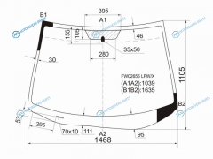 FW02656 LFWX Стекло лобовое MAZDA CX-7 06-12