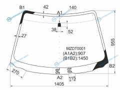 MZDT0001 Стекло лобовое MAZDA DEMIO 02-07