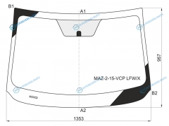 MAZ-2-15-VCP LFWX Стекло лобовое MAZDA DEMIO 14-19
