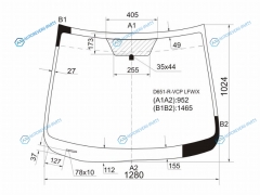 D651-R-VCP LFWX Стекло лобовое MAZDA DEMIO 35D 07-14
