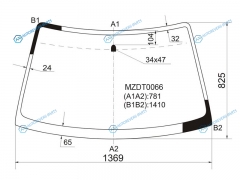 MZDT0066 Стекло лобовое MAZDA DEMIO 96-02