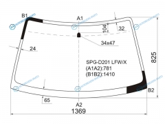 SPG-D201 LFWX Стекло лобовое MAZDA DEMIO 96-02