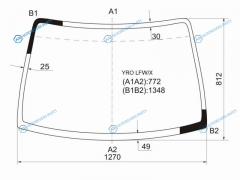 YRO LFWX Стекло лобовое MAZDA LAPUTA 99-06