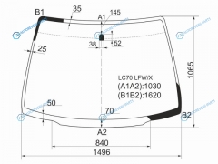 LC70 LFWX Стекло лобовое MAZDA MPV LW 99-06