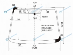 MAZDA-5-R LFWX Стекло лобовое MAZDA PREMACY 5 05-10