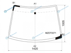 MZDT0071 Стекло лобовое MAZDA PREMACY CP 99-05