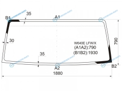 W640E LFWX Стекло лобовое MAZDA TITANISUZU ELF (WIDE-CAB) 00-