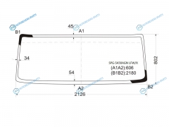 SPG-5430AGN LFWX Стекло лобовое MERCEDES-BENZ ATEGOAXOR TRUCK 98- KMZ 5490 13-