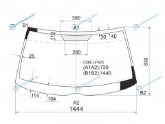 C280 LFWX Стекло лобовое MERCEDES-BENZ C-CLASS W202 45D 93-00