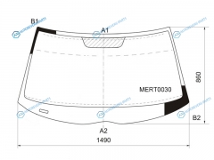 MERT0030 Стекло лобовое MERCEDES-BENZ E-CLASS W210 45D 95-02