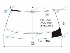 W126-L LFWX Стекло лобовое MERCEDES-BENZ S-CLASS W126 80-91
