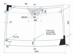 W169 LFWX Стекло лобовое MERCEDES-BENZ A-CLASS 35D HBK 04-12
