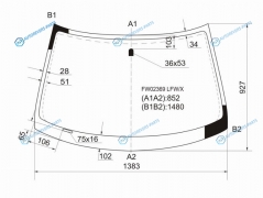 FW02369 LFWX Стекло лобовое MITSUBISHI AIRTREKOUTLANDER CUW 01-08
