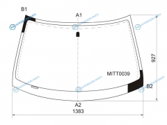 MITT0039 Стекло лобовое MITSUBISHI AIRTREKOUTLANDER CUW 01-08