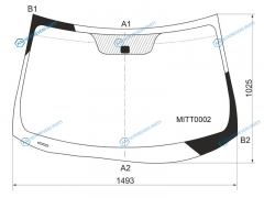 MITT0002 Стекло лобовое MITSUBISHI ASX GAW 10-CITROEN C4 AIRCROSS 12-17 PEUGEOT 4008