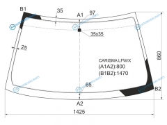 CARISMA LFWX Стекло лобовое MITSUBISHI 45D SEDHBK 95-03