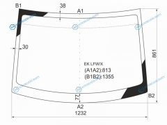 EK LFWX Стекло лобовое MITSUBISHI WAGON 02-13NISSAN OTTI (H91WH92W) 05-13