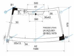 FW02393 LFWX Стекло лобовое MITSUBISHI ENDEAVOR 03-06