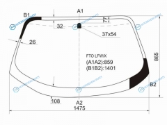 FTO LFWX Стекло лобовое MITSUBISHI 2D CPE 94-01
