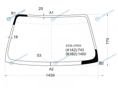 E33A LFWX Стекло лобовое MITSUBISHI GALANT 5D HBK 87-92