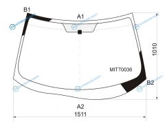 MITT0036 Стекло лобовое MITSUBISHI OUTLANDER XL CWW 05-12PEUGEOT 4007 07-12
