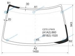 CZ70 LFWX Стекло лобовое MITSUBISHI RVR 91-97