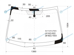 NI-Y12-R LFWX Стекло лобовое NISSAN ADWINGROAD Y12 06-