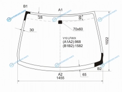 V10 LFWX Стекло лобовое NISSAN ALMERA TINO 98-03