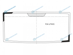 F24 LFWX Стекло лобовое NISSAN ATLAS TRUCK 07-