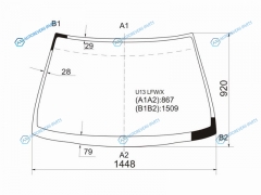 U13 LFWX Стекло лобовое NISSAN BLUEBIRD SEDAN 91-95