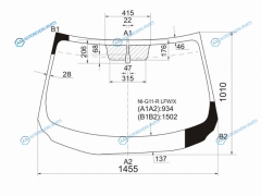 NI-G11-R LFWX Стекло лобовое NISSAN BLUEBIRD SYLPHY 05-12