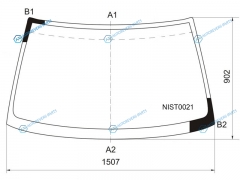 NIST0021 Стекло лобовое NISSAN CEFIRO A32MAXIMA 45D 94-00
