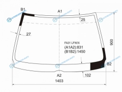 FA31 LFWX Стекло лобовое NISSAN CEFIRO ALTIMA 4D 88-94